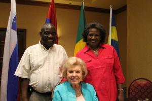 Kahindo's parents with Vonette Bright, the widow of Campus Crusade for Christ (CRU) founder, Bill Bright.